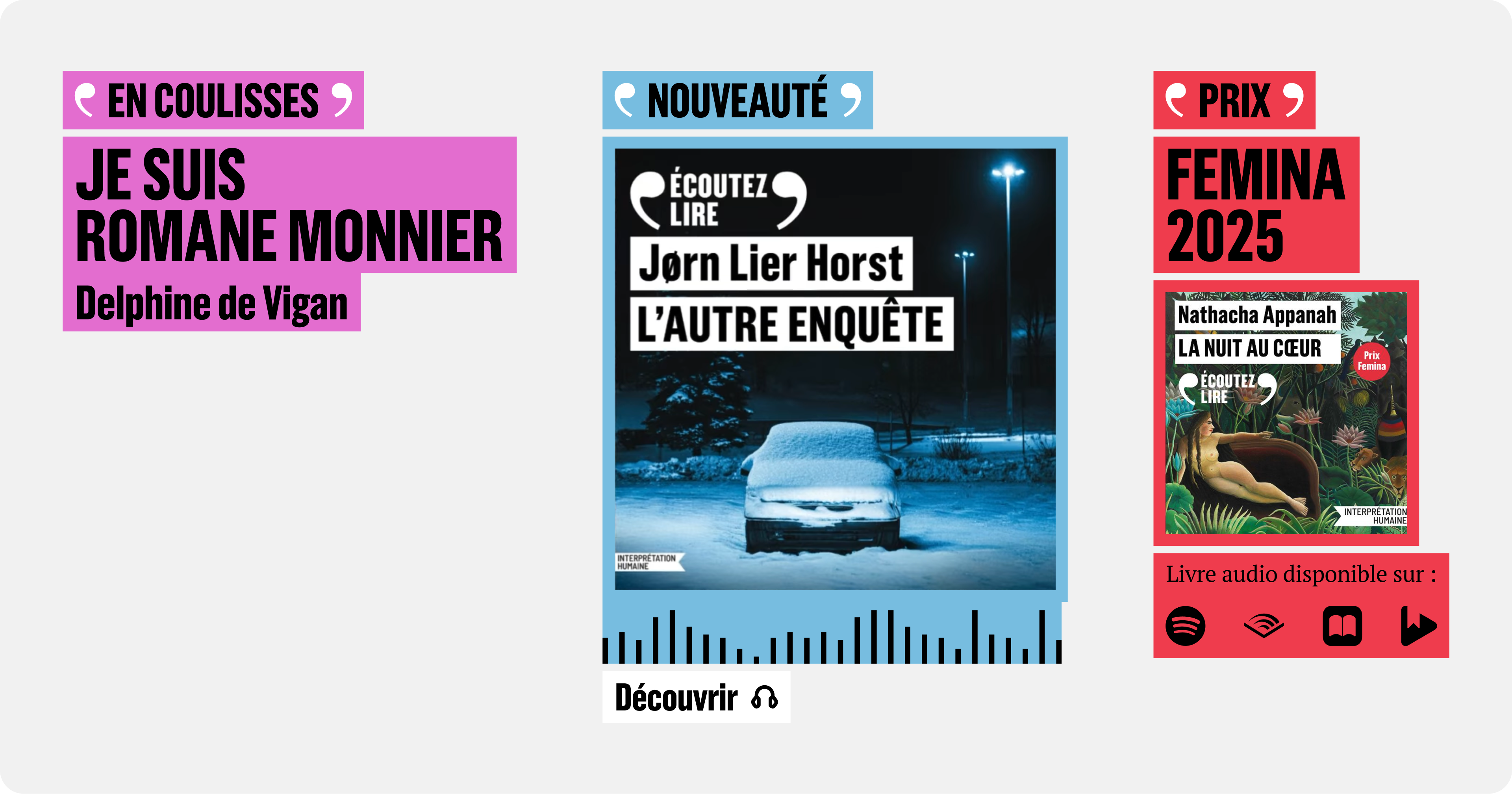 Système de posts Écoutez Lire